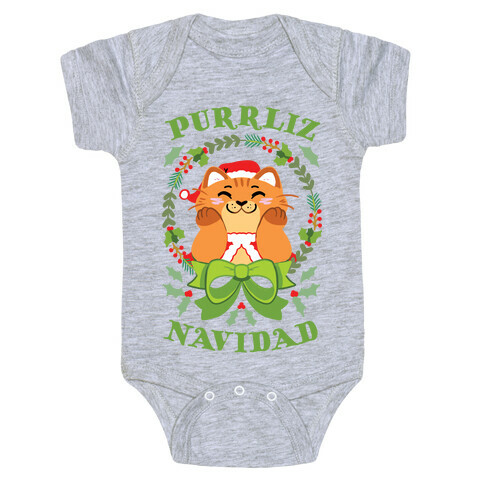 Purrliz Navidad Baby One-Piece