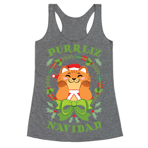 Purrliz Navidad Racerback Tank Top