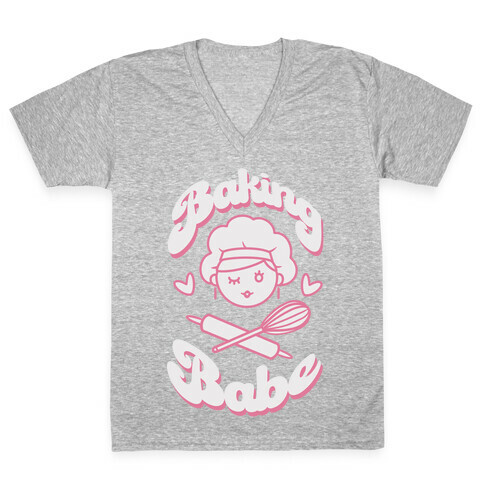 Baking Babe V-Neck Tee Shirt