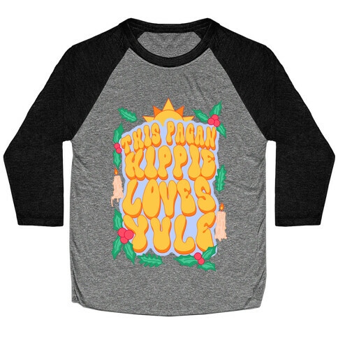 This Pagan Hippie Loves Yule Baseball Tee