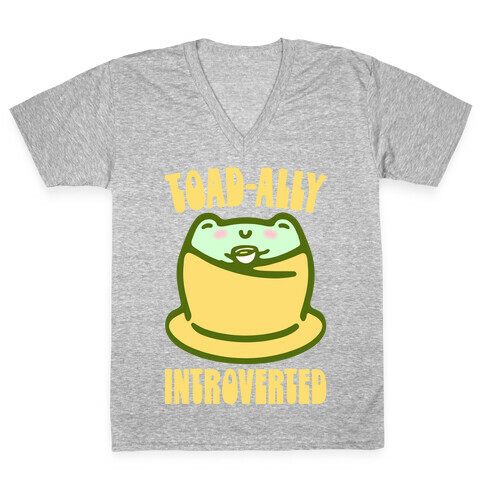 Toad-Ally Introverted  V-Neck Tee Shirt