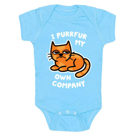 I Purrfur My Own Company Baby One-Piece