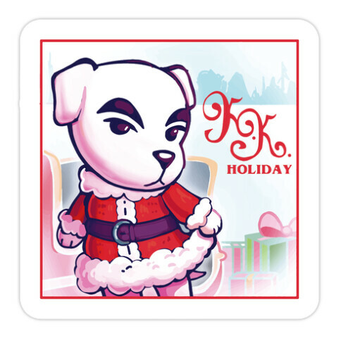 K.K. Holiday Die Cut Sticker