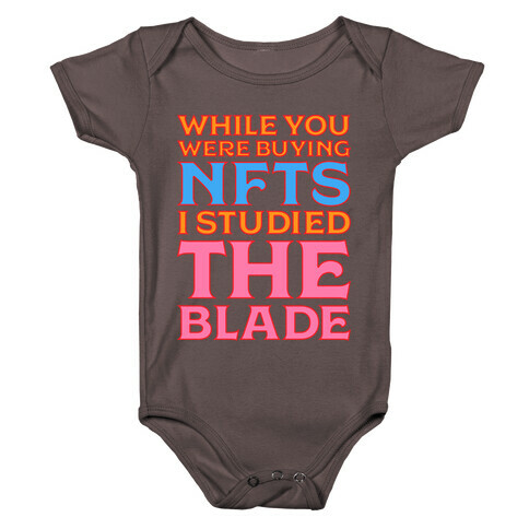 While You Were Buying NFTs, I Studied The Blade Baby One-Piece
