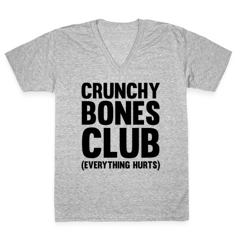 Crunchy Bones Club V-Neck Tee Shirt