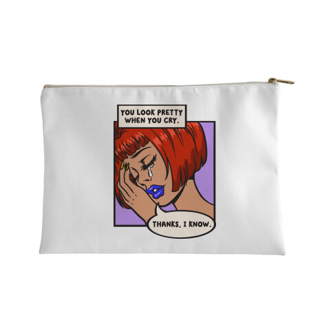 You Look Pretty When You Cry Comic Accessory Bag