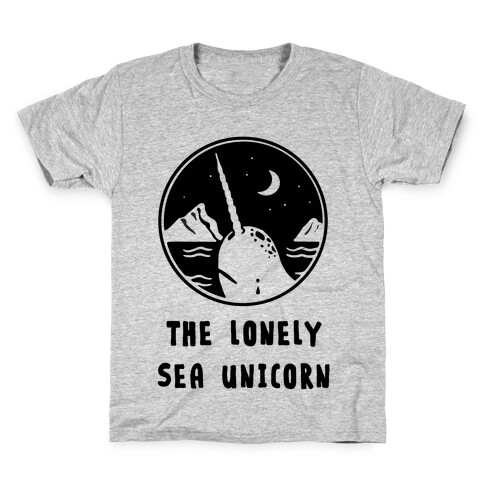The Lonely Sea Unicorn Kids T-Shirt