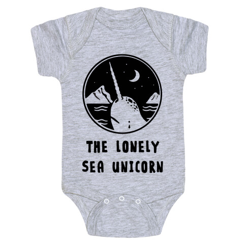 The Lonely Sea Unicorn Baby One-Piece