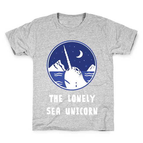 The Lonely Sea Unicorn Kids T-Shirt