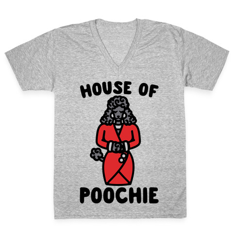 House of Poochie Parody V-Neck Tee Shirt