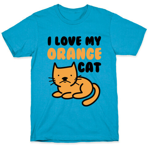 I Love My Orange Cat T-Shirt