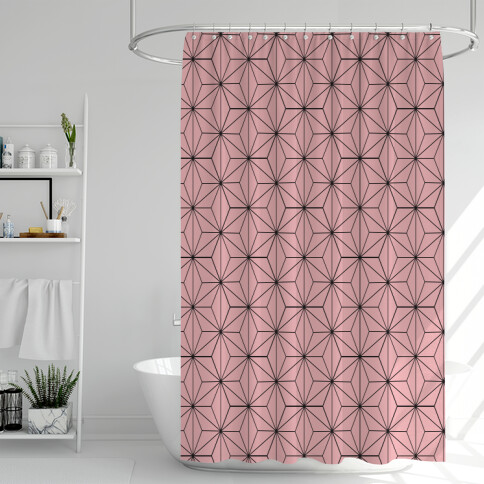 Nezuko Pattern Shower Curtain