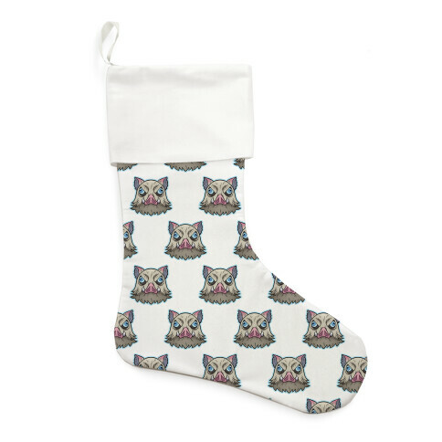 Inosuke Mad Boar Pattern White Stocking