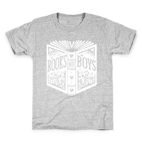 Books Not Boys Kids T-Shirt