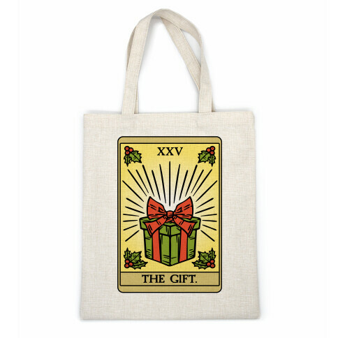 The Gift Tarot Card Holiday Gift Tags Casual Tote