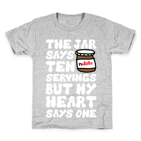Nutella Servings Of The Heart Kids T-Shirt