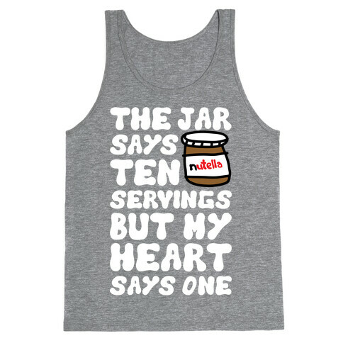 Nutella Servings Of The Heart Tank Top