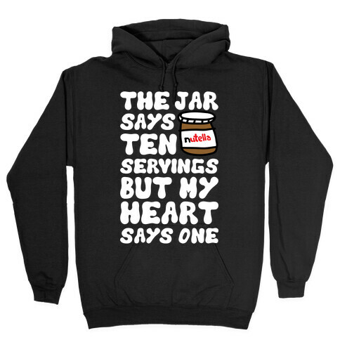 Nutella Servings Of The Heart Hooded Sweatshirt