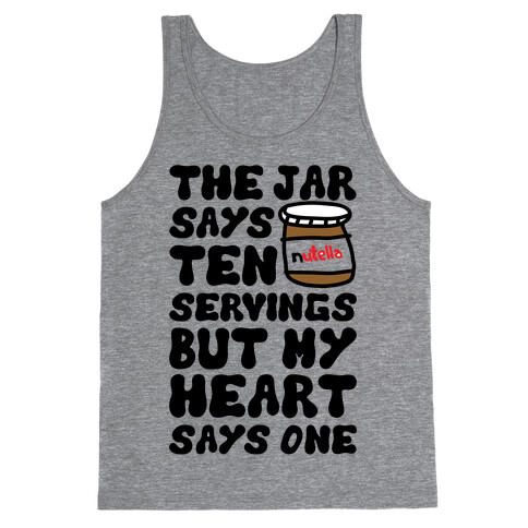 Nutella Servings Of The Heart Tank Top