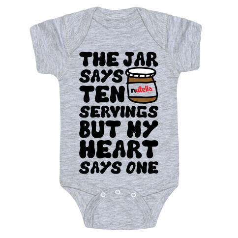 Nutella Servings Of The Heart Baby One-Piece