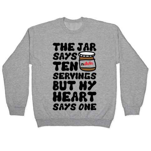 Nutella Servings Of The Heart Pullover