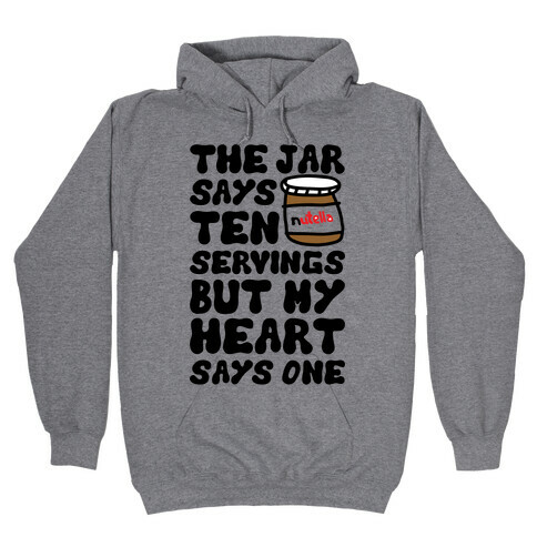 Nutella Servings Of The Heart Hooded Sweatshirt