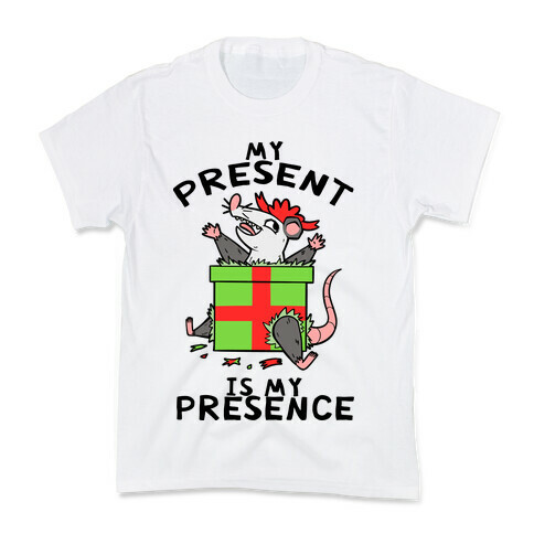 My Present Is My Presence Kids T-Shirt