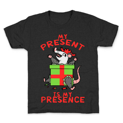 My Present Is My Presence Kids T-Shirt