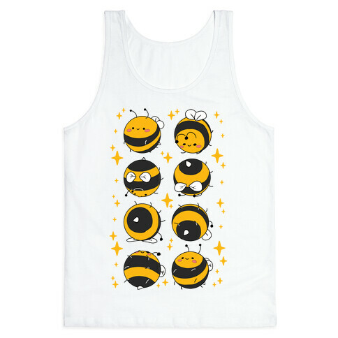 Rolling Bee Pattern Tank Top