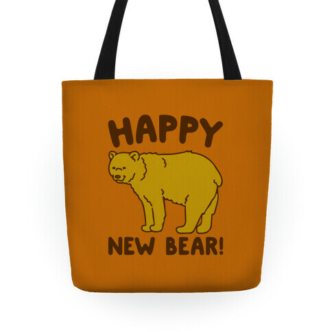 Happy New Bear  Tote