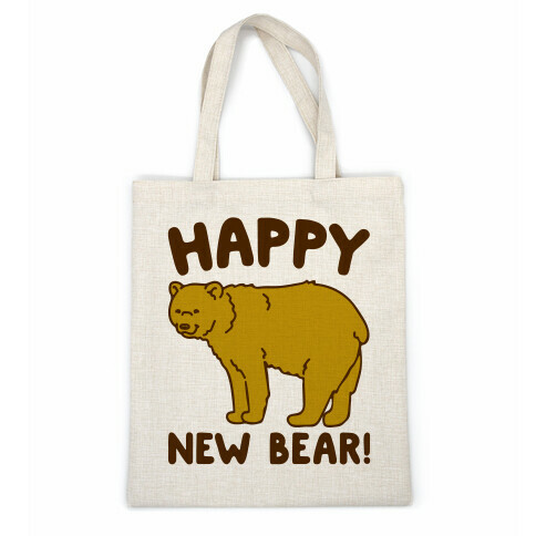 Happy New Bear  Casual Tote