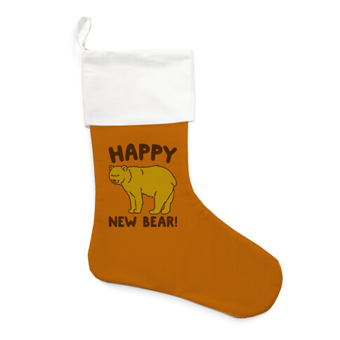 Happy New Bear  Stocking