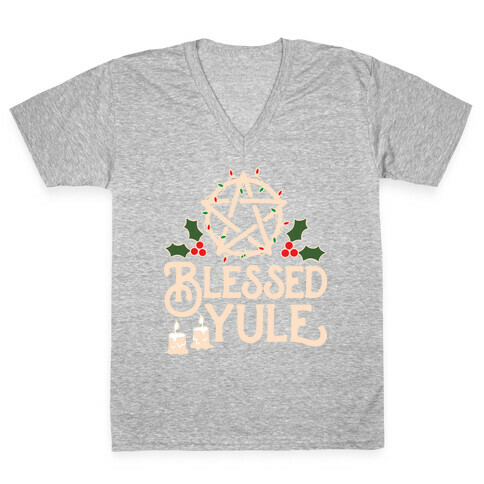 Blessed Yule V-Neck Tee Shirt