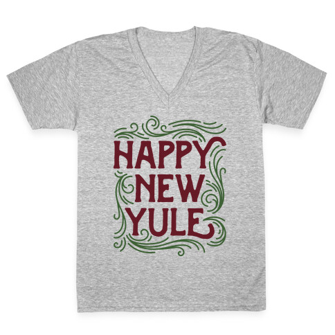 Happy New Yule V-Neck Tee Shirt