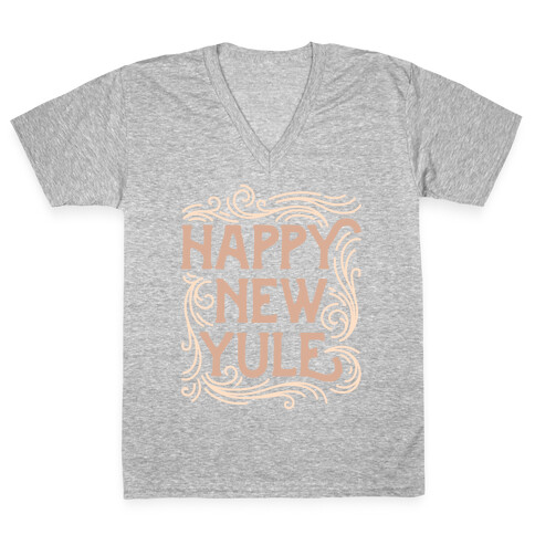 Happy New Yule V-Neck Tee Shirt