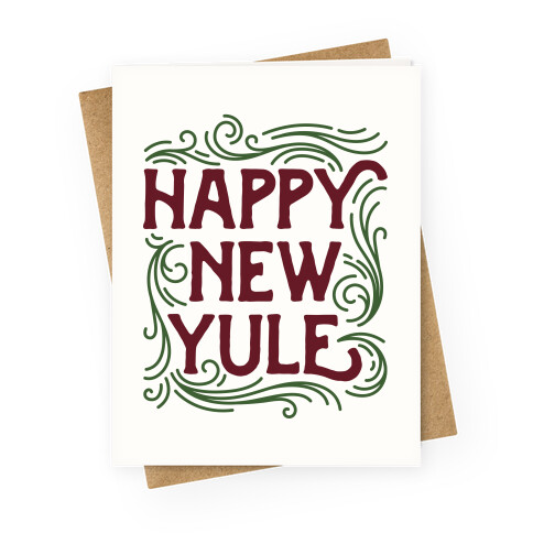 Happy New Yule Greeting Card