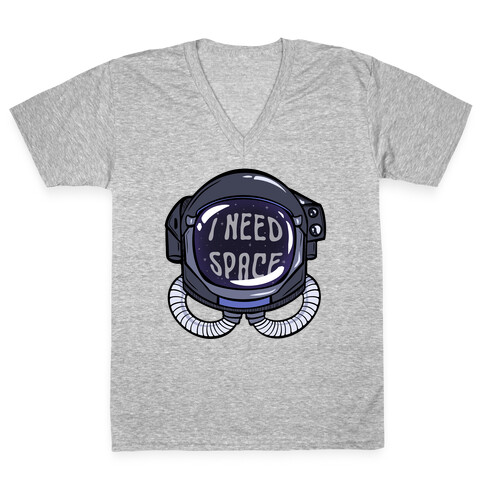 I Need Space Astro Head V-Neck Tee Shirt