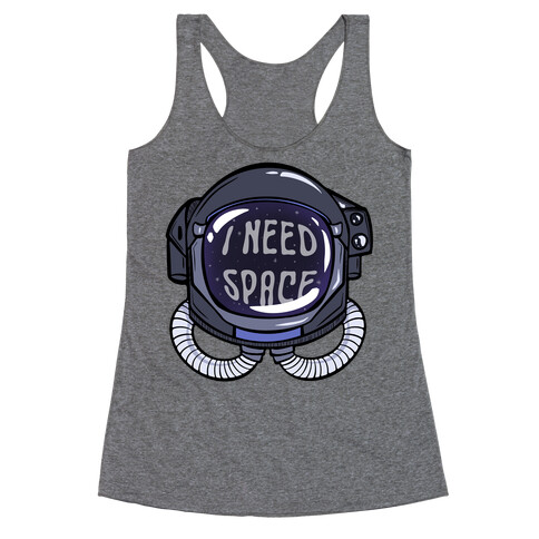 I Need Space Astro Head Racerback Tank Top