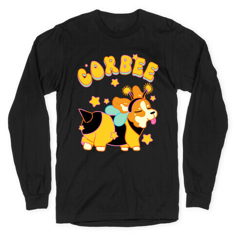 Corbee Corgi in a Bee Costume Long Sleeve T-Shirt