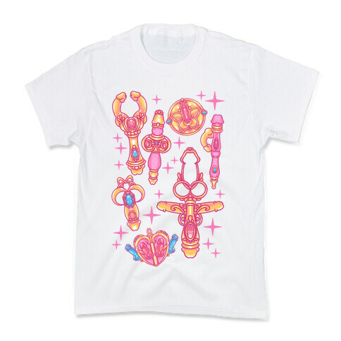 Magical Girl Peens Pattern Kids T-Shirt