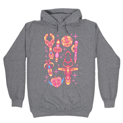 Magical Girl Peens Pattern Hooded Sweatshirt