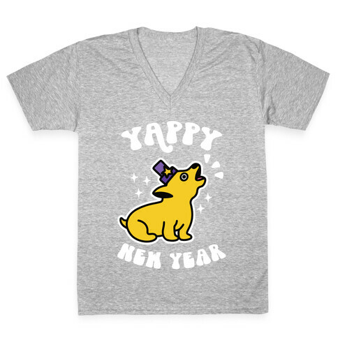 Yappy New Year V-Neck Tee Shirt
