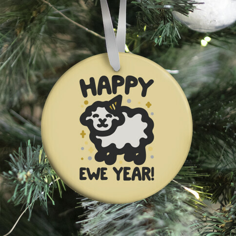 Happy Ewe Year Ornament