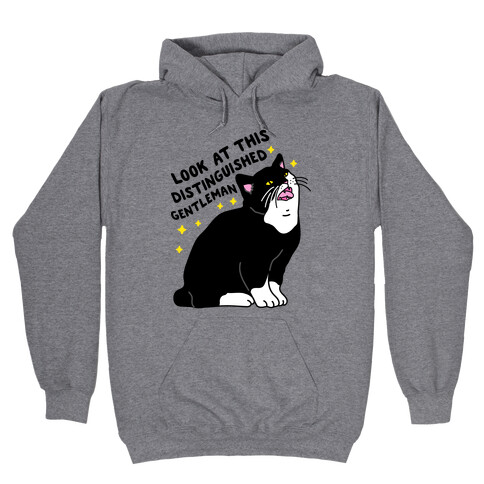 Look At This Distinguished Gentleman Cat Hooded Sweatshirt