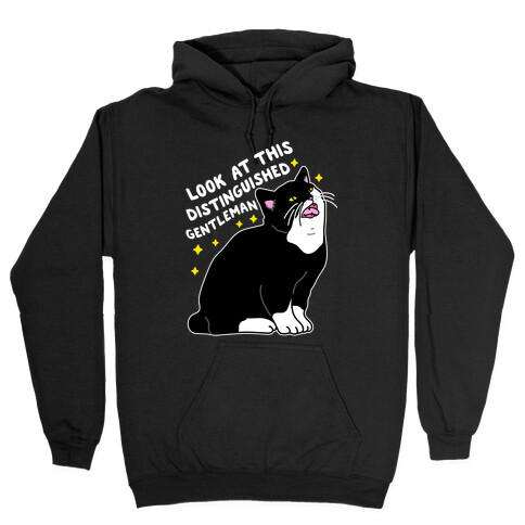 Look At This Distinguished Gentleman Cat Hooded Sweatshirt