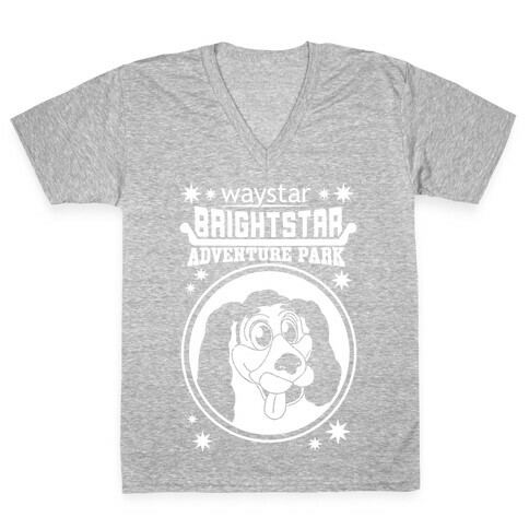 Brightstar Adventure Park Mascot Parody V-Neck Tee Shirt