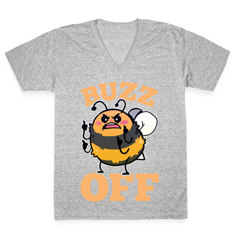 Buzz Off V-Neck Tee Shirt