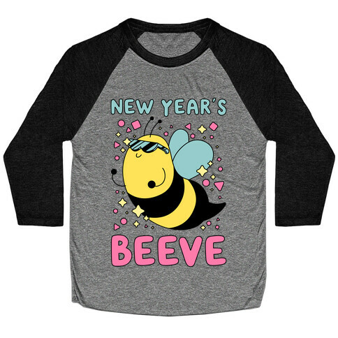 New Year's Beeve (New Year's Party Bee) Baseball Tee