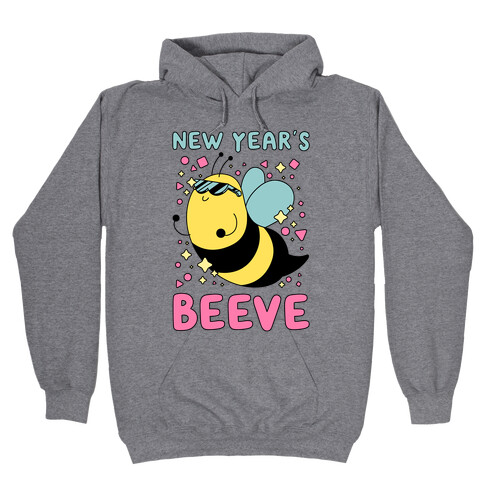 New Year's Beeve (New Year's Party Bee) Hooded Sweatshirt