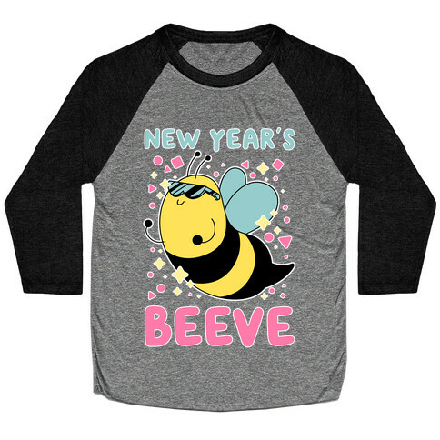 New Year's Beeve (New Year's Party Bee) Baseball Tee